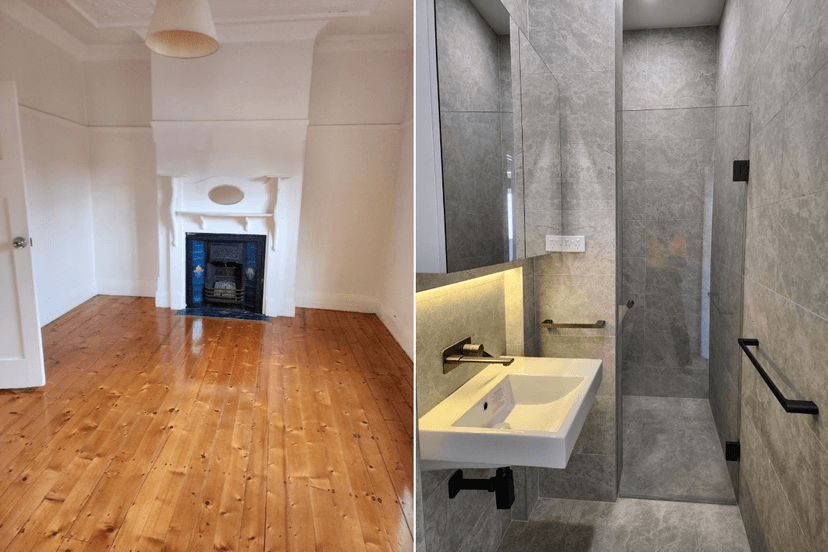 Elegant Ensuite from a 1930s Lounge Conversion